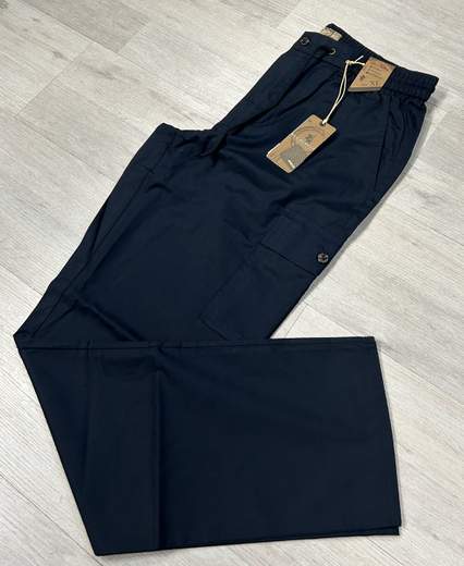 Pantaloni uomo cargo Sea Barrier in cotone con coulisse e tasconi