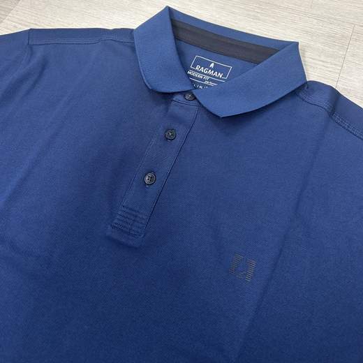 Polo in misto cotone traspirante da uomo - Ragman