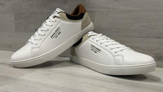 Sneakers uomo bianche Jack&Jones in ecopelle
