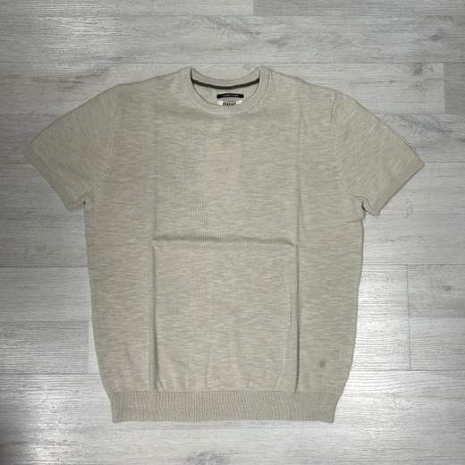 Maglia uomo a maniche corte Rekuait in cotone fiammato- Girocollo