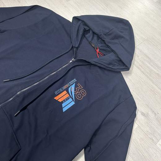 Felpa uomo Maxfort in cotone con cappuccio e zip, taglie grandi