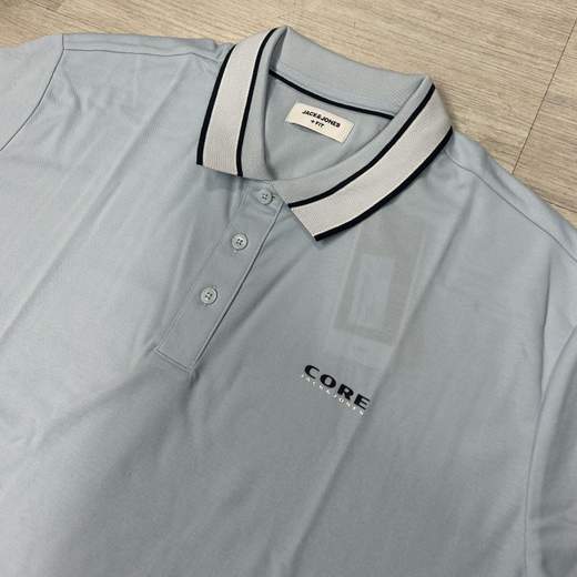 Polo mezza manica uomo in cotone traspirante - Jack&Jones taglie grandi