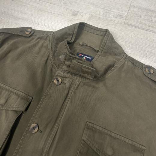 Sahariana uomo taglie grandi Maxfort verde militare