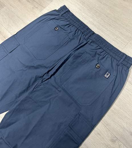 Pantaloni uomo cargo Sea Barrier in cotone con coulisse e tasconi