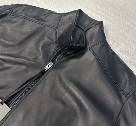 Bomber in vera pelle da uomo invernale