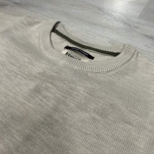 Maglia uomo a maniche corte Rekuait in cotone fiammato- Girocollo
