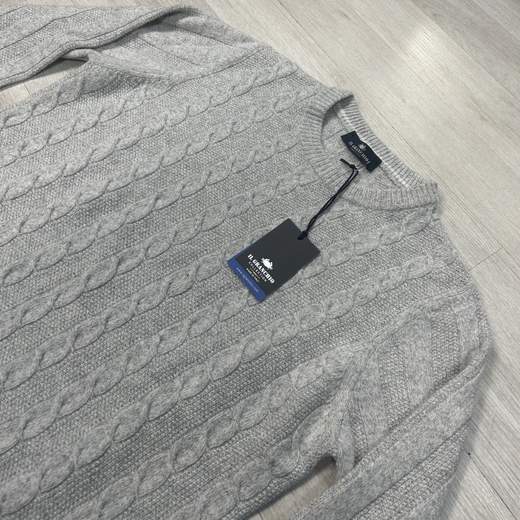 Maglione in Lana a treccia stile classico