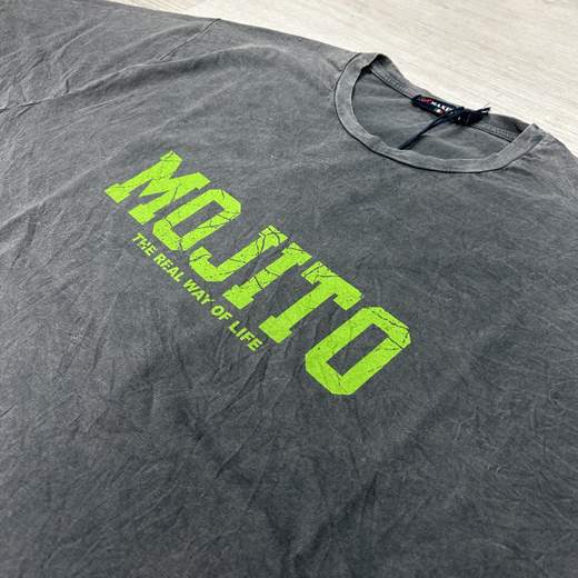 T-shirt uomo in cotone traspirante con stampa Mojito - Taglie Grandi Maxfort