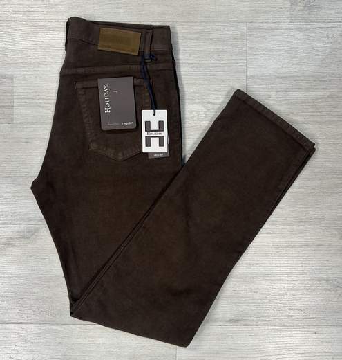 Pantaloni uomo in cakdo fustagno Holiday a vita alta Regular