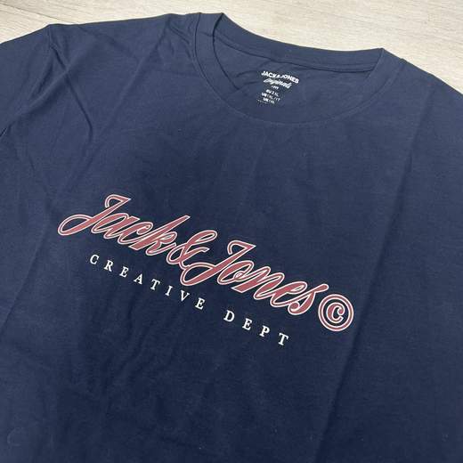 T-shirt da uomo in cotone con stampa frontale - Jack&Jones