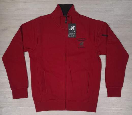 Felpa full zip U.S.Grand Polo articolo USF563