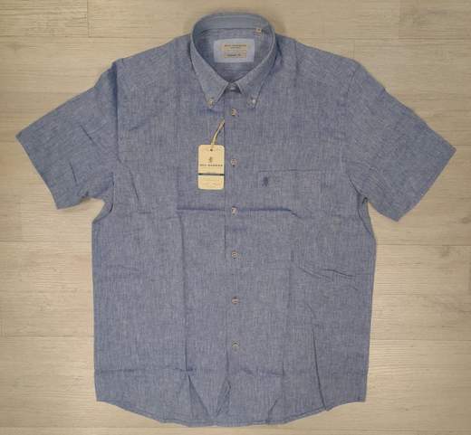 Camicia mezza manica in lino cotone Sea Barrier articolo FAR