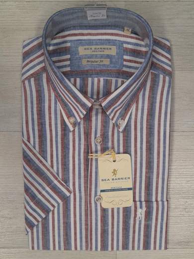 Camicia mezza manica lino cotone Sea Barrier articolo ANTONACCI MM