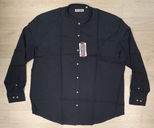 Camicia manica lunga con collo alla koreana 100% Lino No Way Sport articolo 20105/CONF