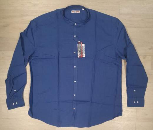 Camicia manica lunga con collo alla koreana 100% Lino No Way Sport articolo 20105/CONF