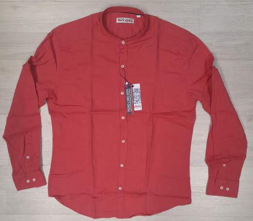 Camicia manica lunga con collo alla koreana  No Way Sport articolo 20105