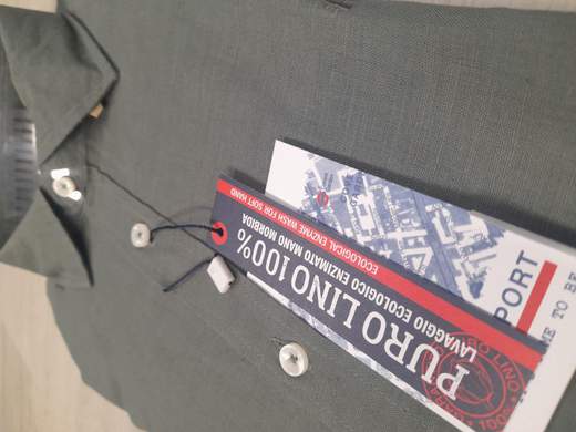 Camicia manica lunga 100% lino No Way Sport articolo 23719
