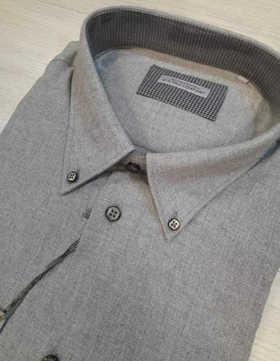 Camicia in flanella da uomo taglie grandi sea barrier