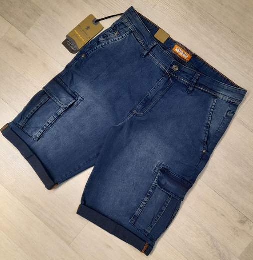 Bermuda in jeans con tasconi laterali Sea Barrier articolo NETBALL