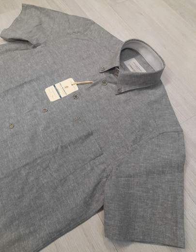 Camicia mezza manica in lino cotone Sea Barrier articolo FAR