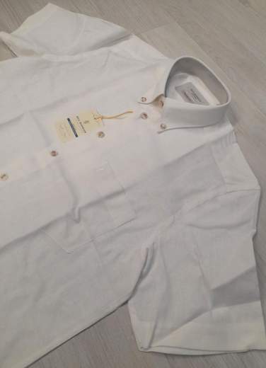 Camicia mezza manica in lino cotone Sea Barrier articolo FAR