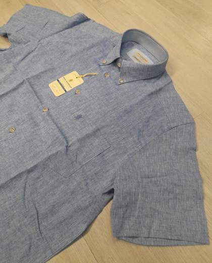 Camicia mezza manica in lino cotone Sea Barrier articolo FAR