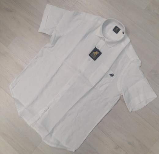 Camicia mezza manica 100% Lino U.S. Grand Polo articolo USC749