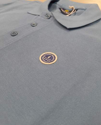 Polo mezza manica in piquet Navy Sail articolo NVYC5002