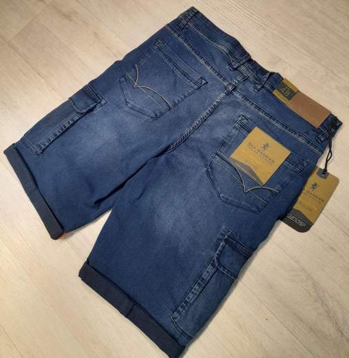 Bermuda in jeans con tasconi laterali Sea Barrier articolo NETBALL