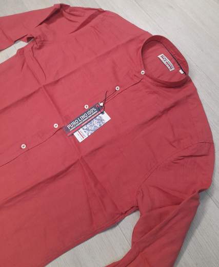 Camicia manica lunga con collo alla koreana  No Way Sport articolo 20105