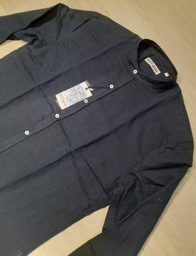 Camicia manica lunga con collo alla koreana  No Way Sport articolo 20105
