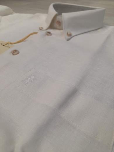 Camicia mezza manica in lino cotone Sea Barrier articolo FAR