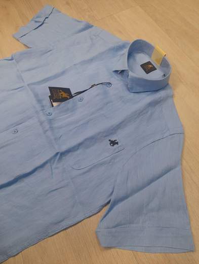 Camicia mezza manica 100% Lino U.S. Grand Polo articolo USC749