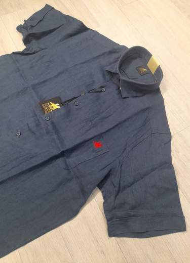 Camicia mezza manica 100% Lino U.S. Grand Polo articolo USC749