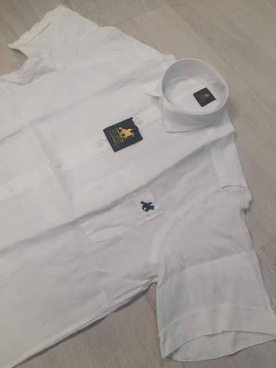 Camicia mezza manica 100% Lino U.S. Grand Polo articolo USC749