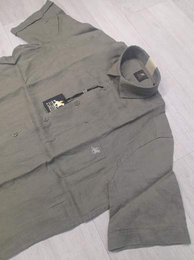 Camicia mezza manica 100% Lino U.S. Grand Polo articolo USC749