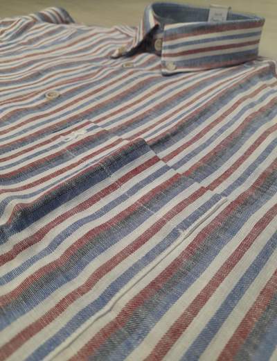 Camicia mezza manica lino cotone Sea Barrier articolo ANTONACCI MM