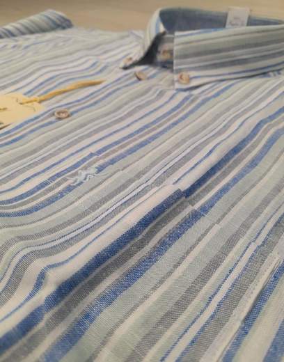 Camicia mezza manica lino cotone Sea Barrier articolo ANTONACCI MM