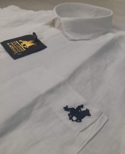 Camicia mezza manica 100% Lino U.S. Grand Polo articolo USC749