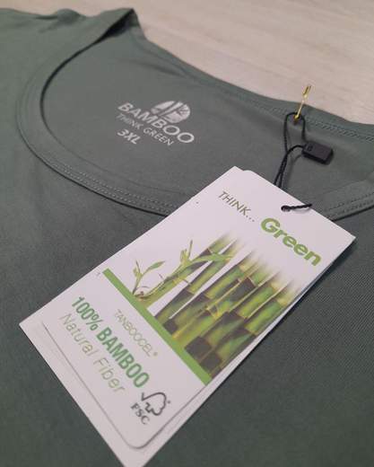 T-Shirt girocollo in fibra di bamboo articolo TB23729/CONF
