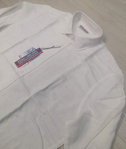 Camicia manica lunga 100% lino No Way Sport articolo 23719
