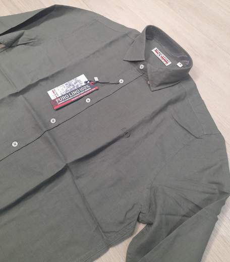 Camicia manica lunga 100% lino No Way Sport articolo 23719