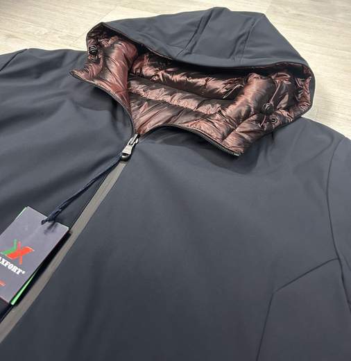 Giubbino reversibile invernale da uomo-Taglie grandi