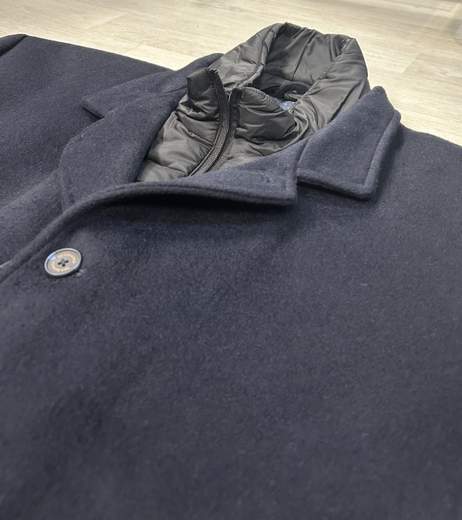 Cappotto invernale da uomo taglie grandi con gilet interno