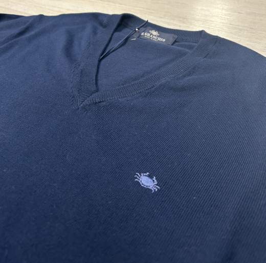 Maglia con scollo a V Il Granchio articolo FEDRO