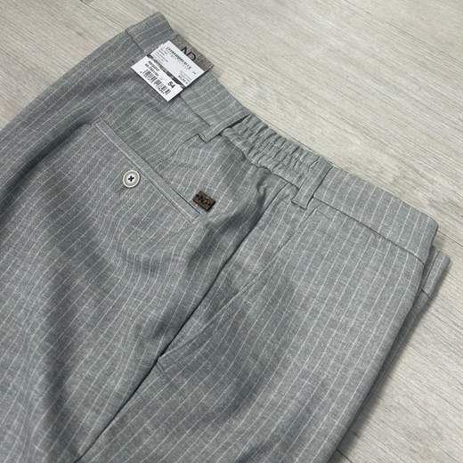 Pantaloni Luigi Morini gessati con elastico posteriore- Collezione Primavera/Estate