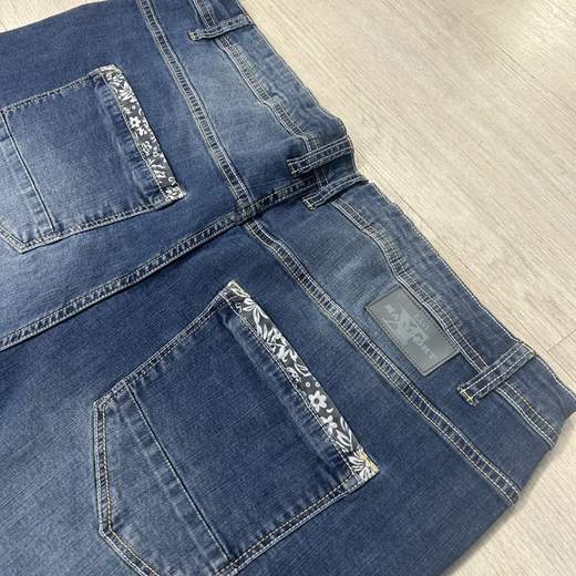 Bermuda uomo in denim elasticizzato - Taglie Grandi Easy Maxfort