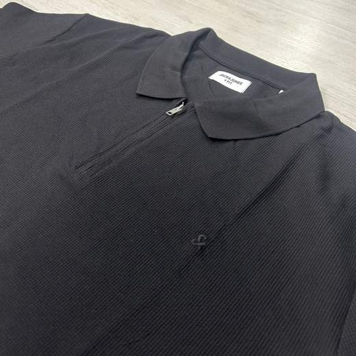 Polo uomo mezza manica con chiusura a zip - Taglie grandi Jack&Jones