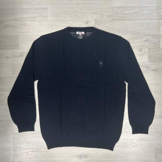 Maglione girocollo in misto lana- Taglie forti No Way Sport