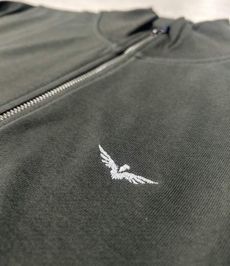 Felpa full zip Marina Club articolo ARMY
